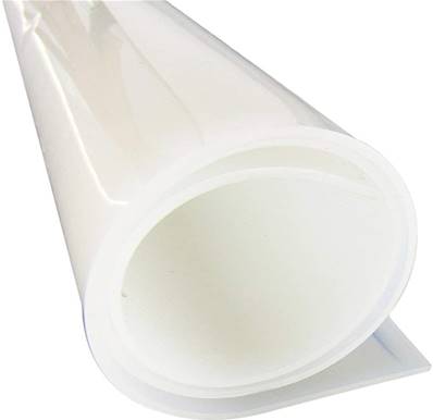 Feuille de silicone (VQM) translucide Épaisseur 5 mm Hauteur 1200 mm