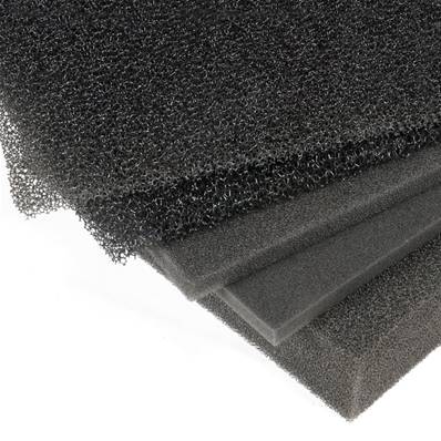 Plaque Mousse de Filtration-PPI Noir grade 30 Épaisseur 20 MM