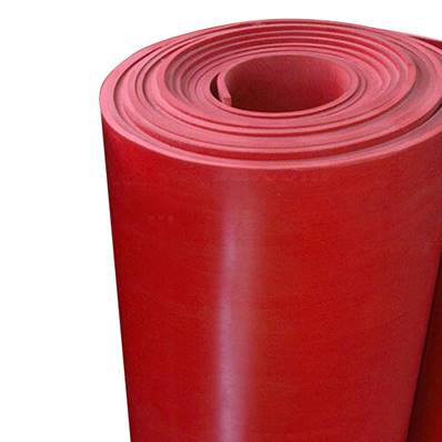 Feuille Silicone (MPQ) rouge Epaisseur 2 mm hauteur 1200 mm