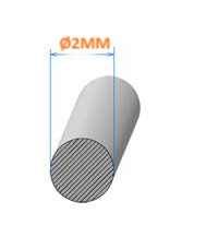 Corde Cellulaire REF CM2 Mousse EPDM-Noir - Ø 2 MM -