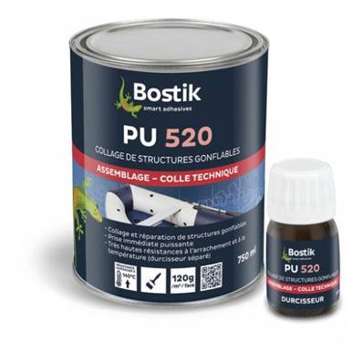 Kit Colle Structure Gonflable Pu 520 Avec Durcisseur 750 Ml+ 30Ml