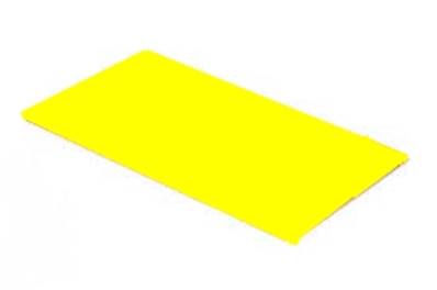 Plaque PU 80SH -Jaune translucide - Épaisseur 2 mm - Format 500 x 1000 mm